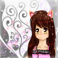 Random cat girl drawing~ ouo)/