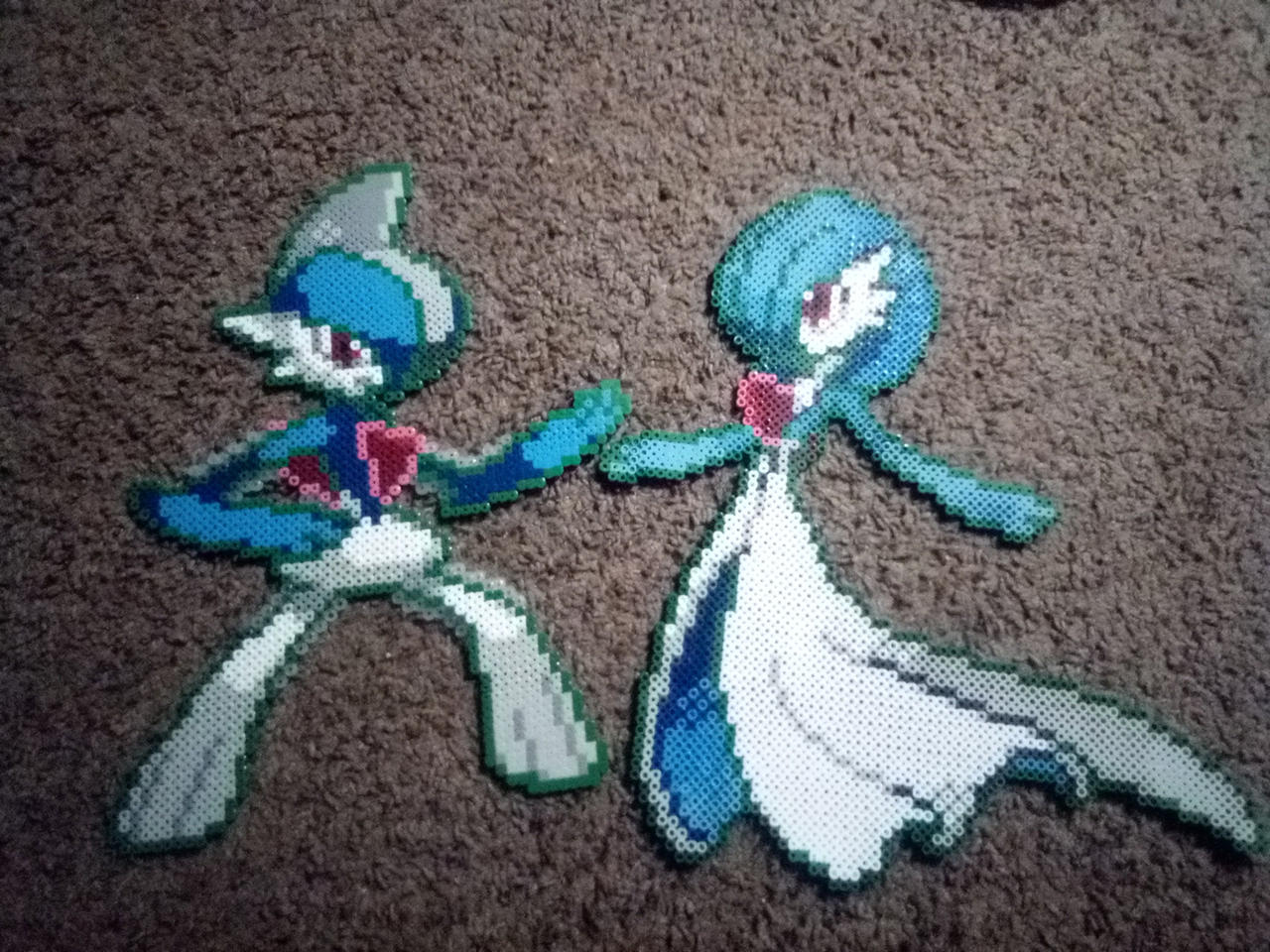 Pixilart - Shiny Gallade And Gardevoir by Turtles