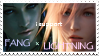 FFXIII Fang x Lightning Stamp by UnaEtain