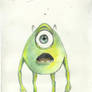 Mike Wazowski colour drawing