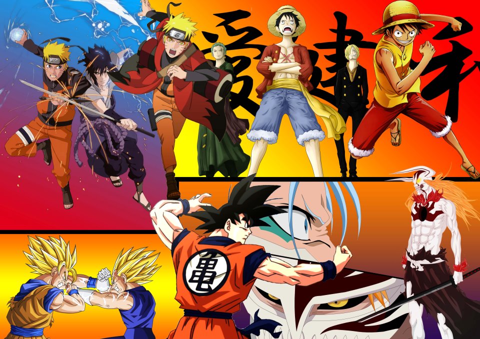 Naruto Bleach One piece Dragonball z wallpaper