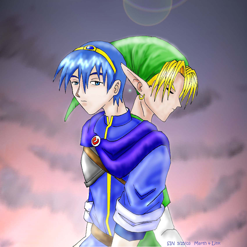 Marth and Link good friends