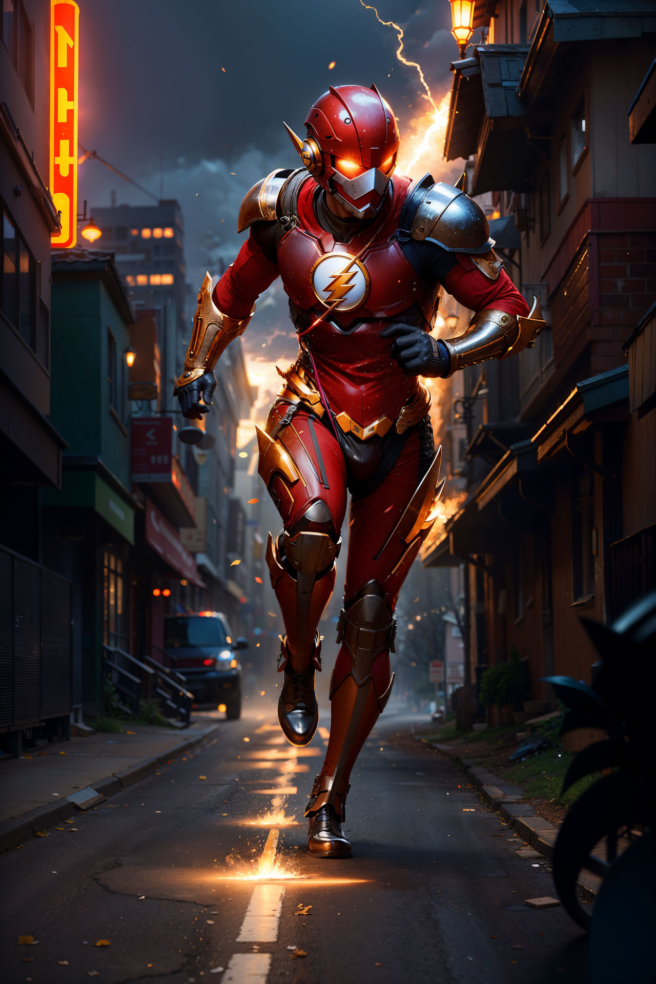SuperHero DC Flash in Armor by NeiroSea on DeviantArt
