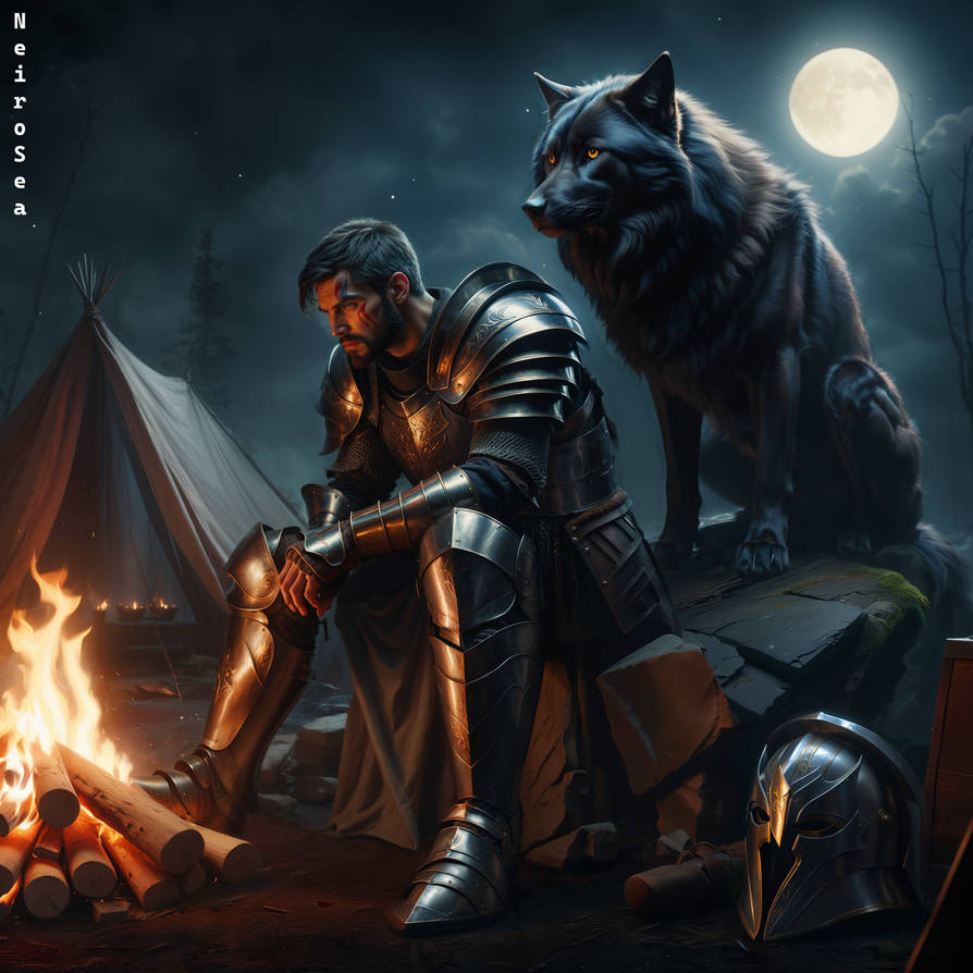 Knight and Wolf by NeiroSea on DeviantArt