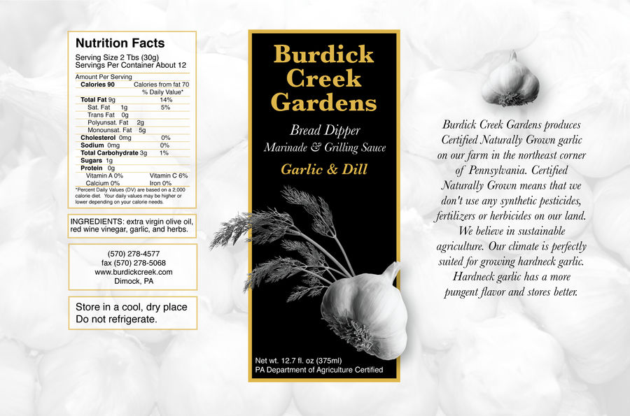 Burdick Creek Gardens Label 2