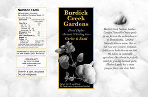 Burdick Creek Gardens Label 3