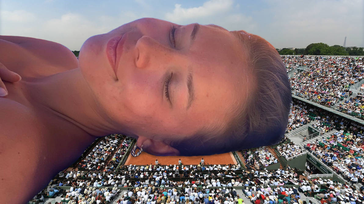 American Giantess Girl Lying Over Roland Garros By Arminio90 On Deviantart