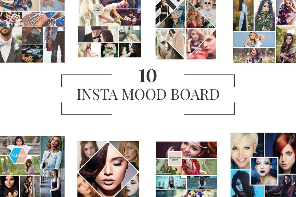 10 Instagram Mood Board Templates Ver. 1 by inventivefarhan on DeviantArt