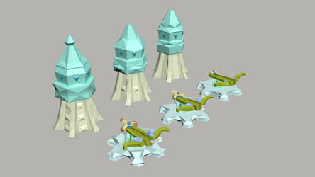 Low Poly Tower Defence: Concept Art