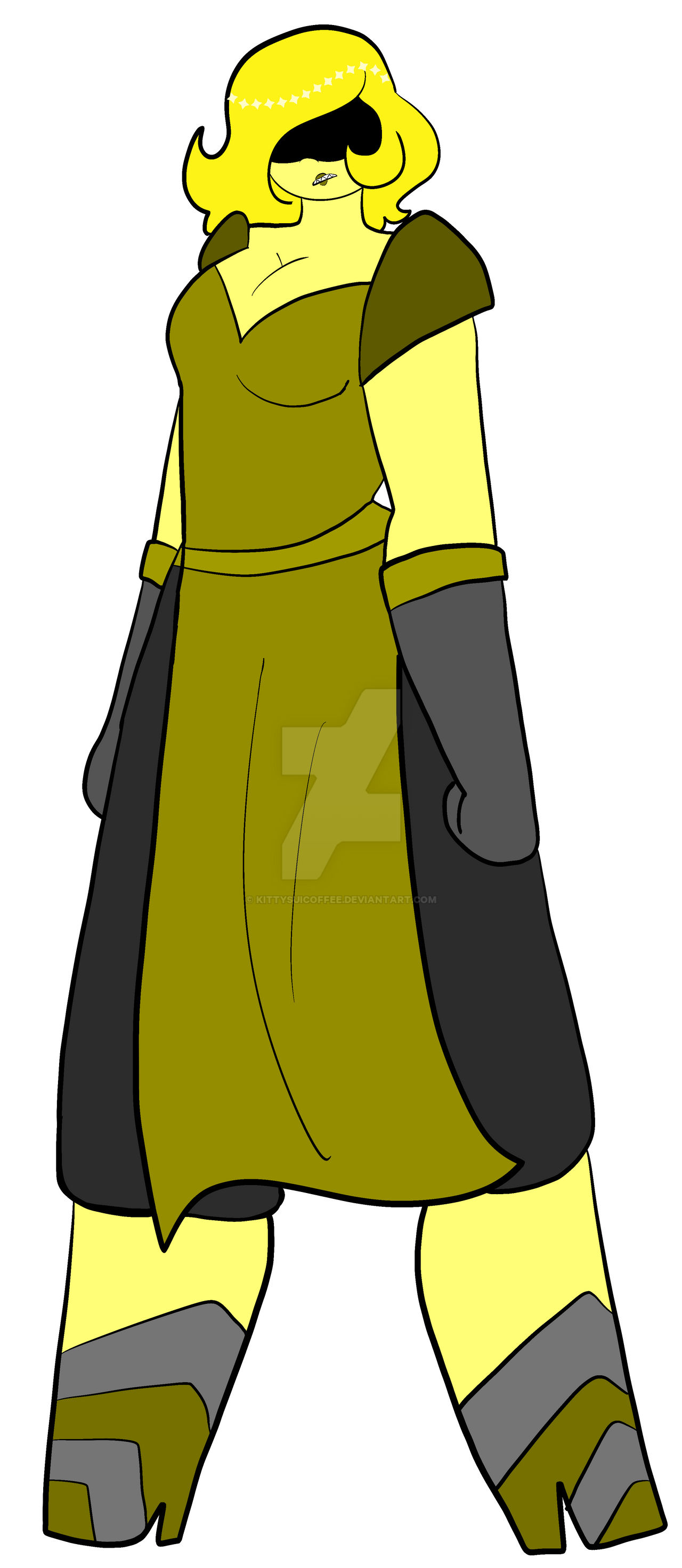 Yellow diamond redesign by kittysuicoffee on DeviantArt