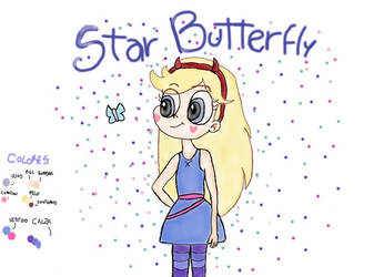 Star with a butterfly