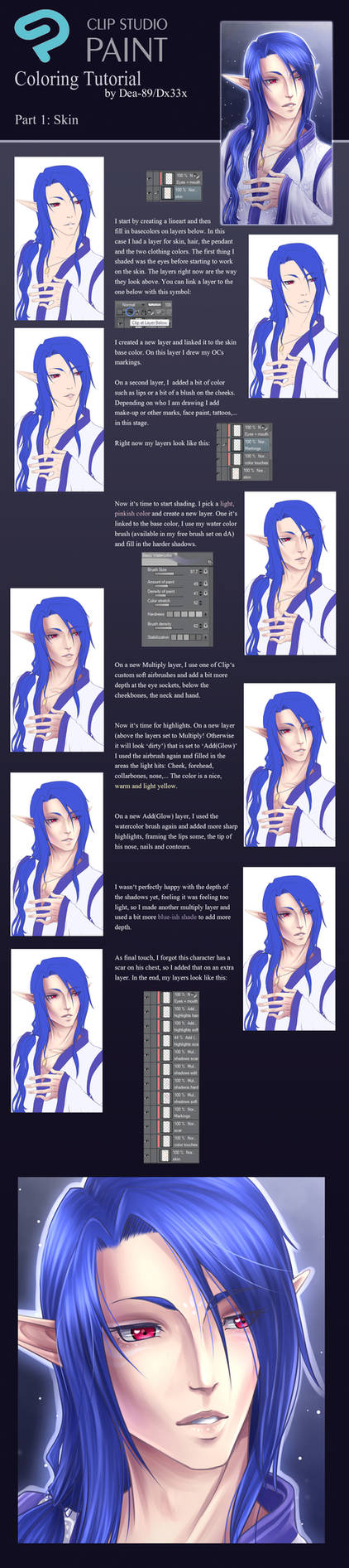 CSP Coloring Tutorial part 1: Skin by Deamond-89 on DeviantArt