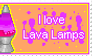 I Love Lava Lamps- Stamp