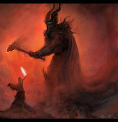 Melkor and Fingolfin by Vihola