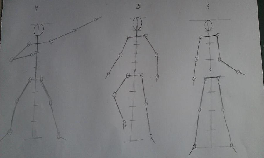 4-6 basic human shapes by GundamDrawing on DeviantArt
