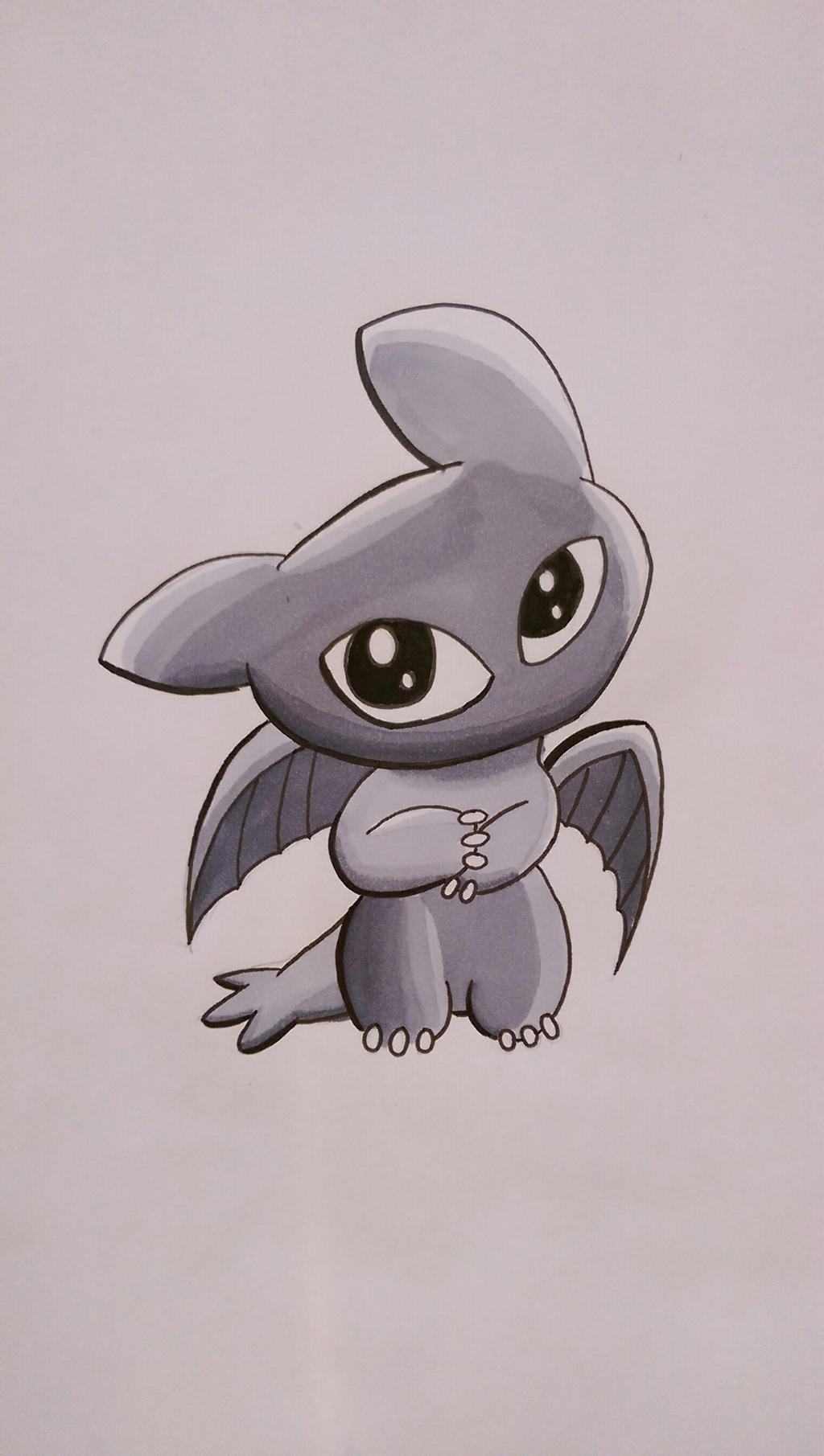 chibi toothless / shaded by irongibb0n on DeviantArt