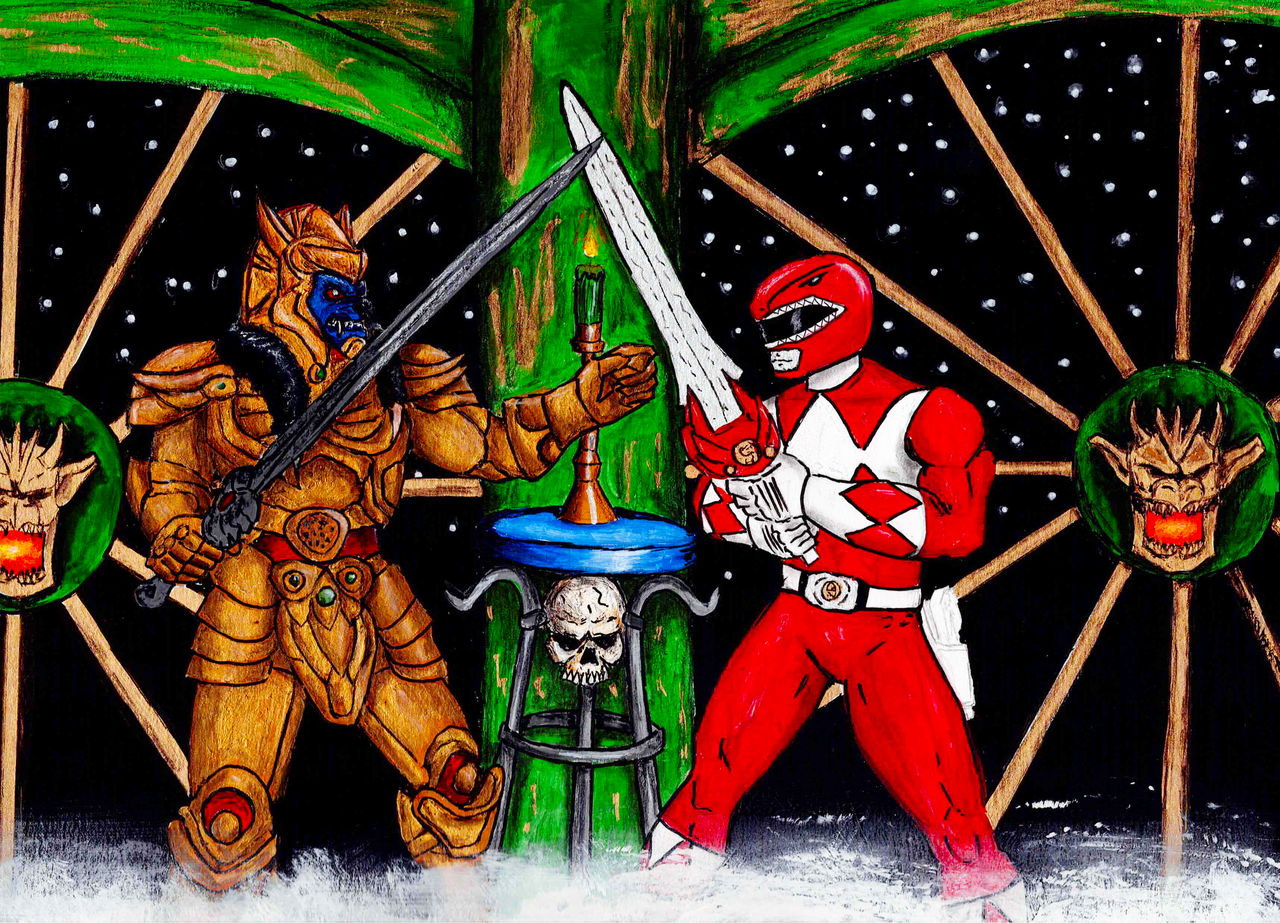 Red Ranger Goldar Goldar vs Red Ranger by ZaahnJanson on DeviantArt