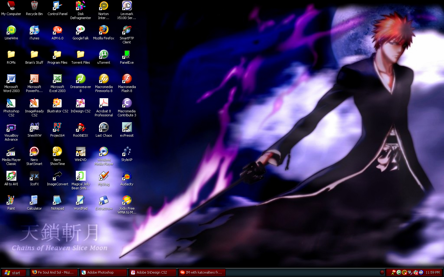 Ichigo Bankai Desktop Screen