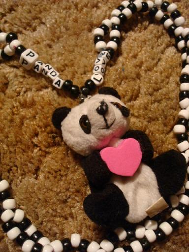 Kandi 267: Panda Necklace