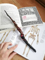 TWISTED MAGIC WAND - burned leatherwork for sale