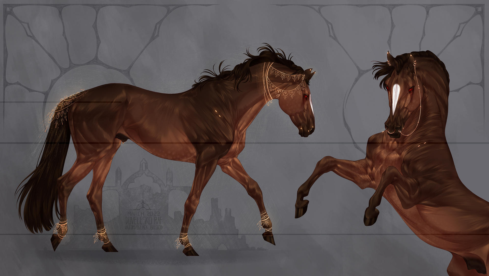Dynamic Horse Reference Horse reference by RaphaelDovelesco on DeviantArt