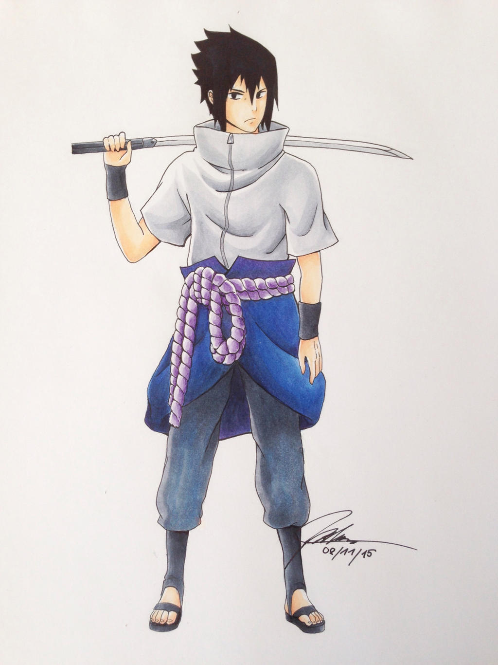 Fanart Sasuke by Julynh on DeviantArt