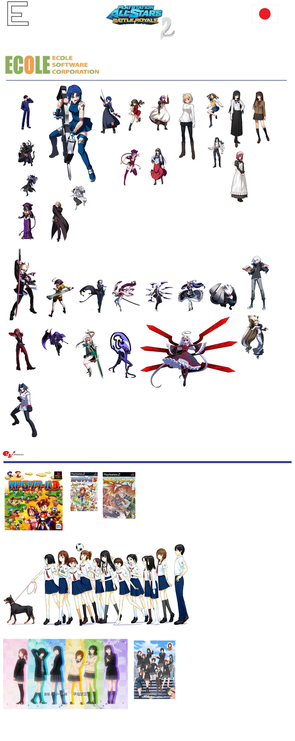 PSASBR 2 Japanese Manufacture Characters Roster E by pp7jones on DeviantArt