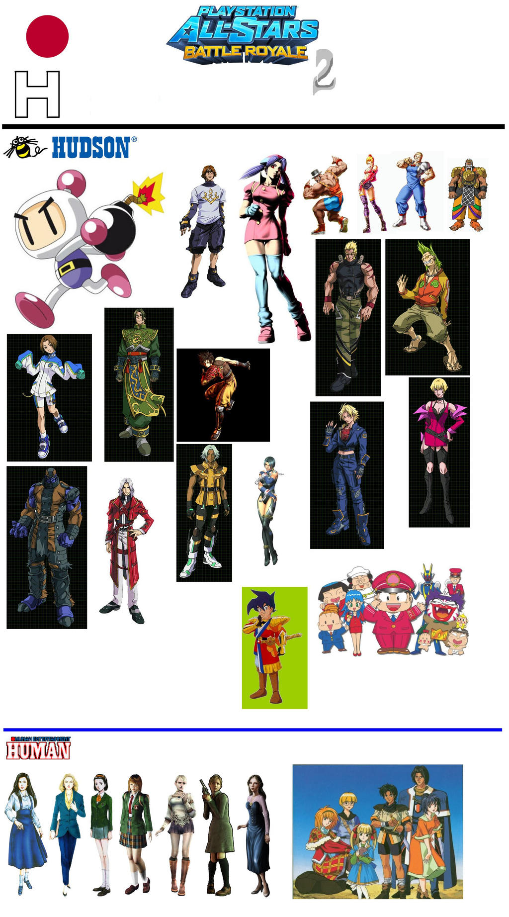 PSASBR 2 Japanese Manufacture Characters Roster H by pp7jones on DeviantArt