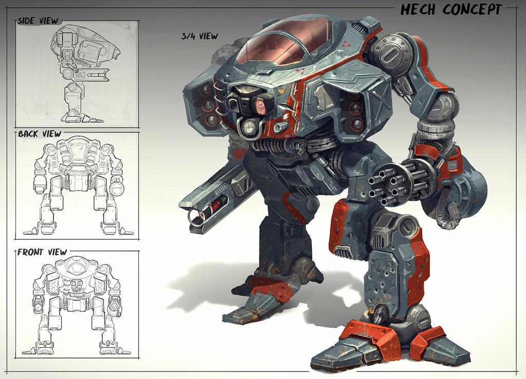 Mech design by martydesign on DeviantArt
