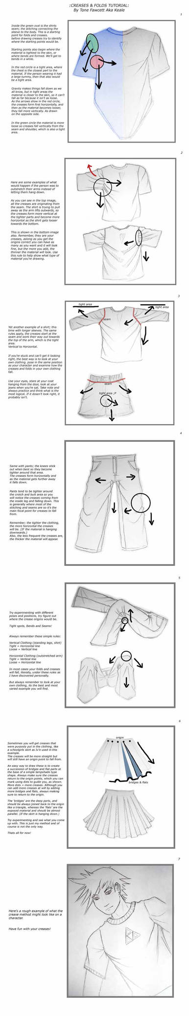 Tutorial : Creases and Folds by KealeS