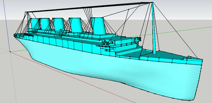 HMS Queen Zelda Model (WIP 1)