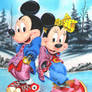 Micky and Minnie Skating