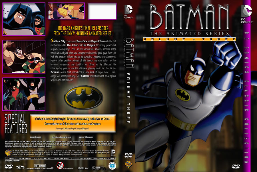 Batman: TAS Volume 3 Custom DVD Cover by SUPERMAN3D on DeviantArt