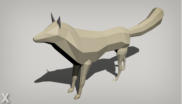 Low Poly Coyote