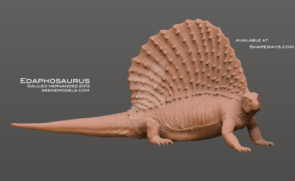 Edaphosaur Edaphosaurus by GalileoN on DeviantArt