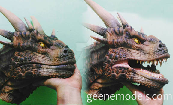 Dragon bust/hand puppet