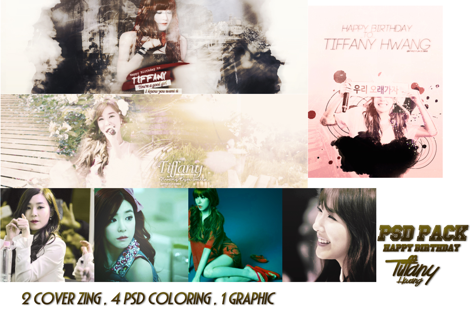 [PSDs Pack] Happy Birthday {late} to Tiffany Hwang