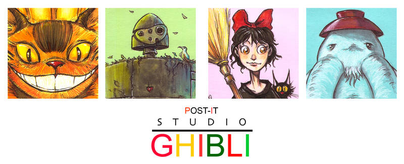 POST IT GHIBLI TWO