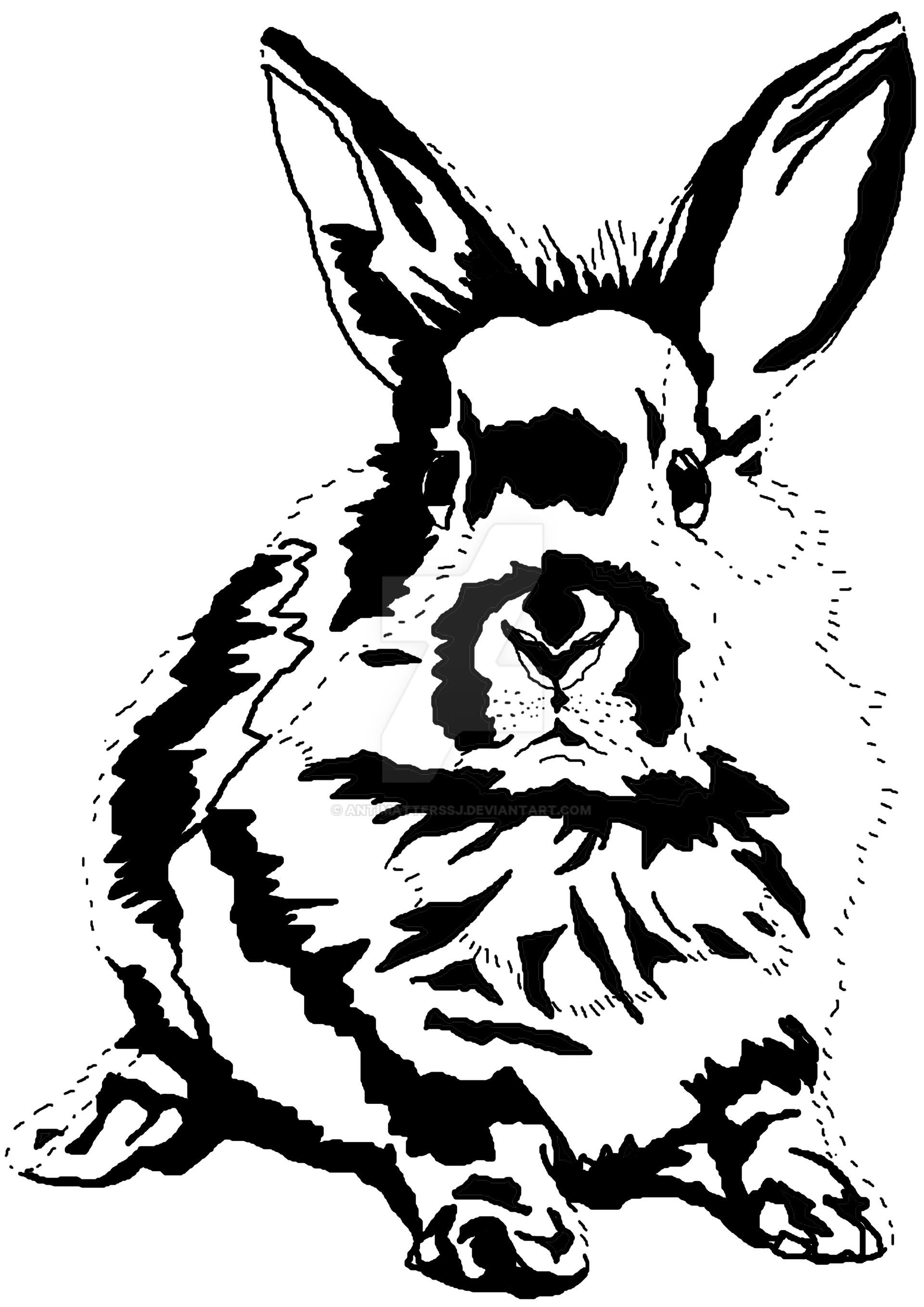 ink bunny by AntimatterSSJ on DeviantArt
