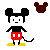 Pixel Icon: Mickey