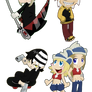 Soul Eater Chibis set 1