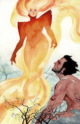 Dark Phoenix and Wolverine