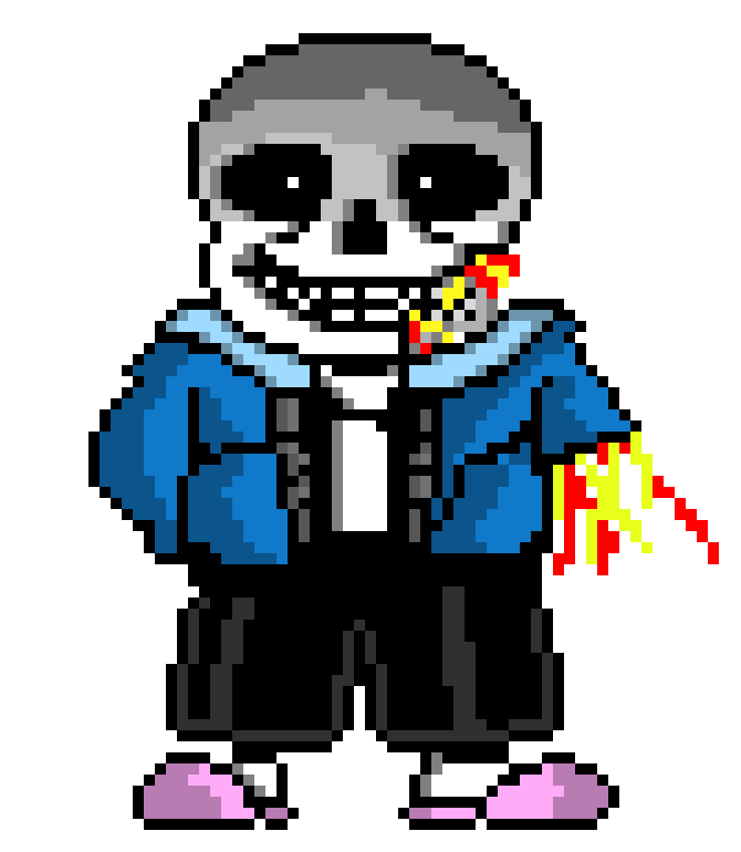 Image: UnderTale Sans, Pixel Art Maker