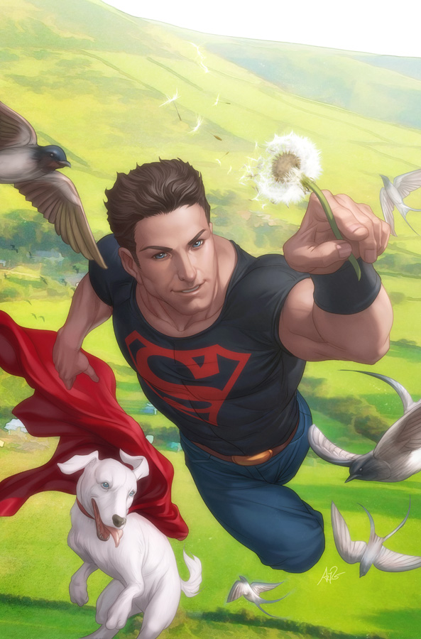 Superboy and Krypto by Artgerm