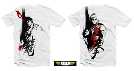 SF4 Ryu and Ken Tees