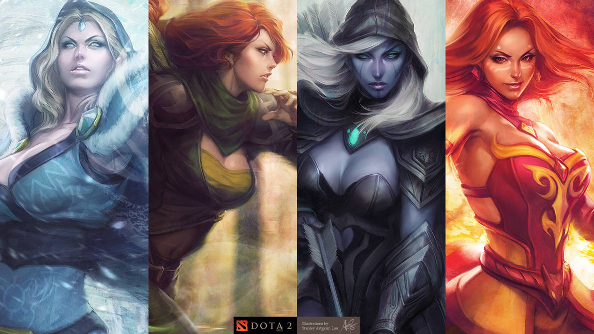 DotA2 Heroines by Artgerm