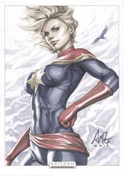 Captain Marvel Original art