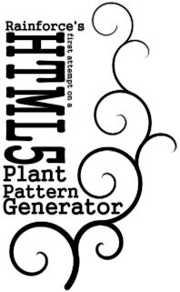 HTML5 Plant Pattern Generator