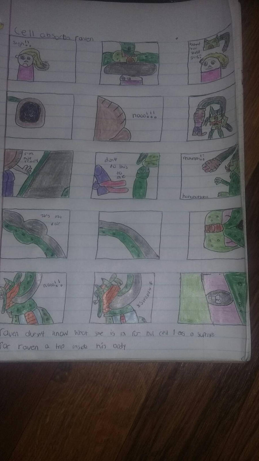 Cell Absorbs Ran cell absorbs raven by quantava on DeviantArt