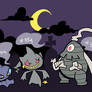 Shuppet, Banette, Duskull, Dusclops